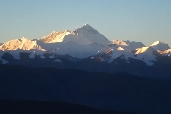 Mt. Everest from Qomolangma lookout