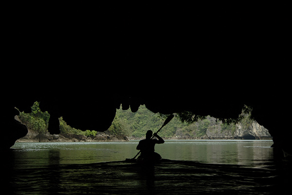 halong bay caves. Halong Bay. Cave kayaking