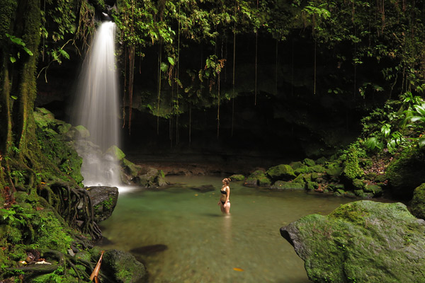 Emerald Pool and Waterfall