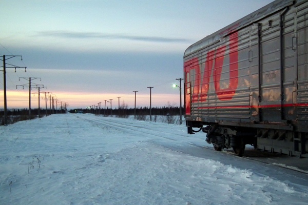 The train to Arctic Siberia