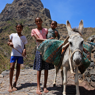 family on Cabo Verde