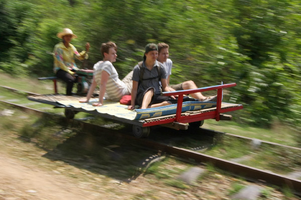 Bamboo train