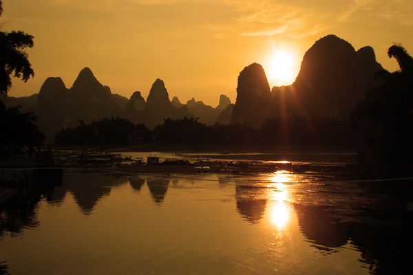 Sunset in Xingping