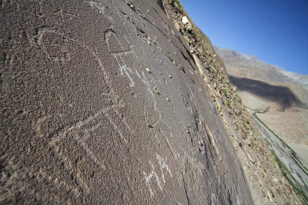Petroglyphs at Langar
