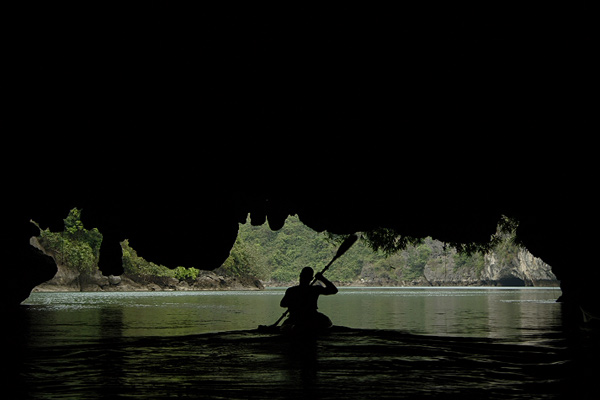 Cave kayaking