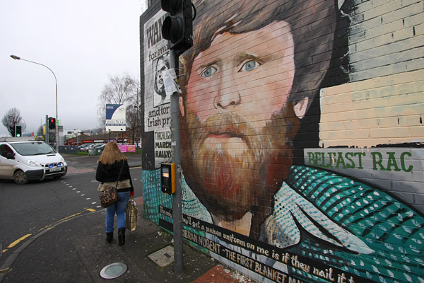 Kieran Nugent on Falls Rd