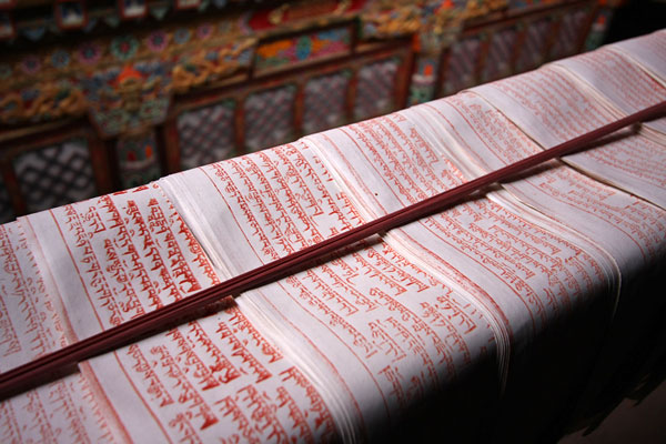 Monk praying