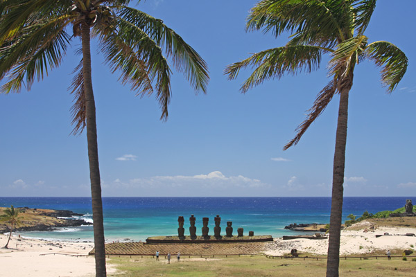 Moais of Ahu Nau Nau