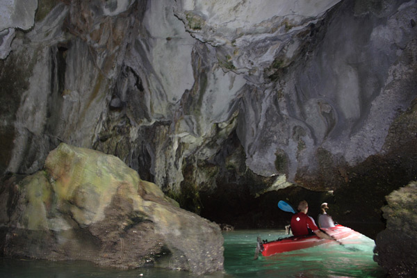 Cave kayaking