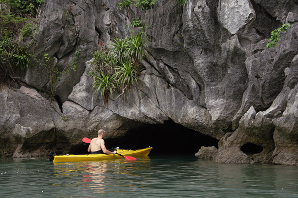 Cave kayaking