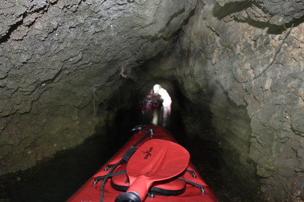 Cave kayaking