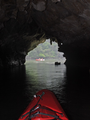 Cave kayaking