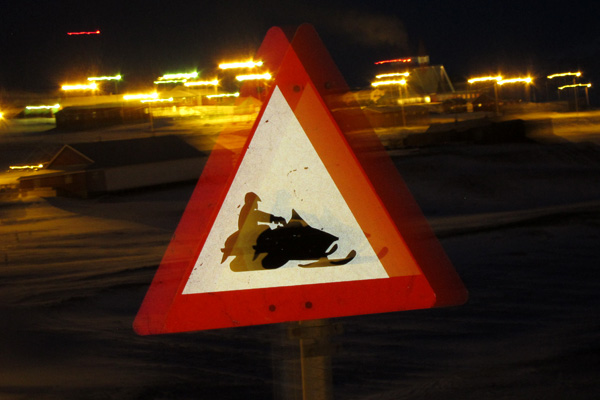 snowmobile sign