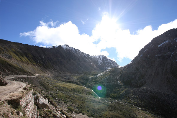 road from mountain pass
