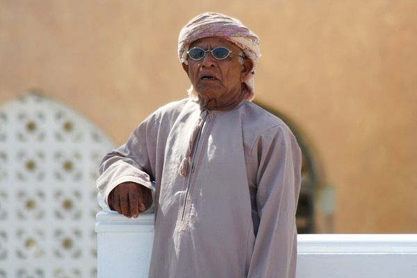 Man dressed in thawb