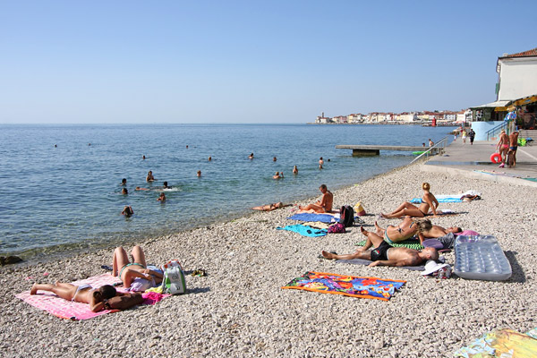 Piran beach