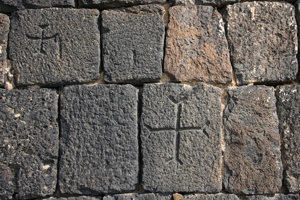 stones with crosses