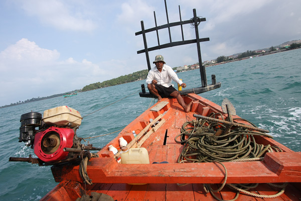 Cambodian boat man