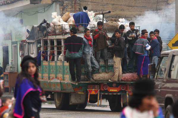 loaded truck