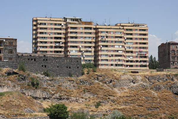 Soviet style apartment block