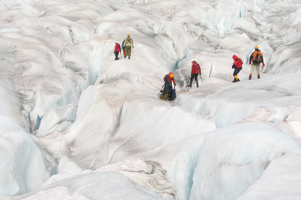 Glacier walking